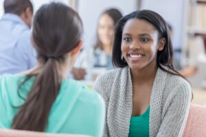 Female Students Talking